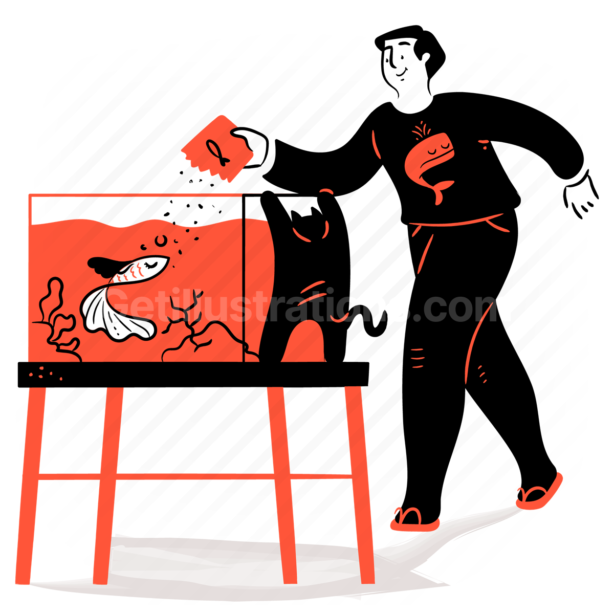 Animals and pets illustration